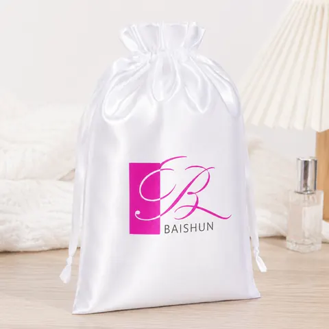 Satin-Look Drawstring Pouch — product gallery view