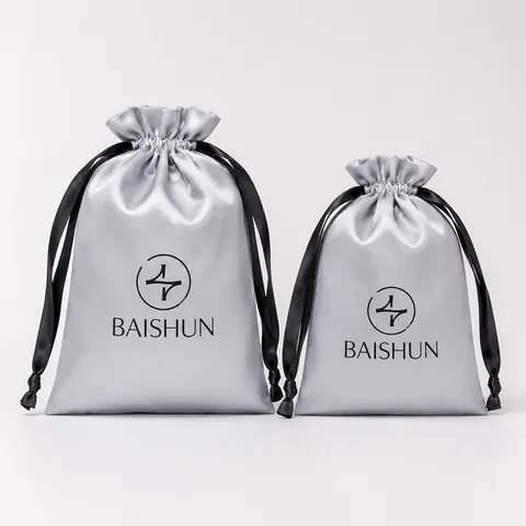 Satin-Look Drawstring Pouch