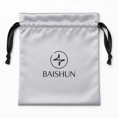 Satin-Look Drawstring Pouch — product gallery view
