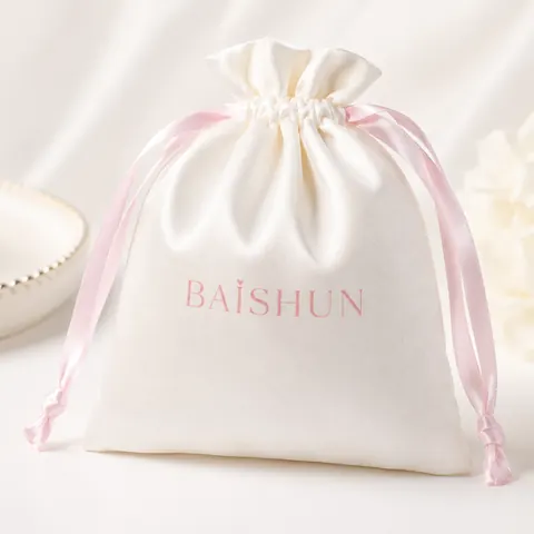 Satin-Look Drawstring Pouch — product gallery view