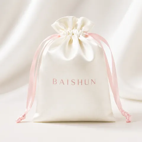 Satin-Look Drawstring Pouch — product gallery view