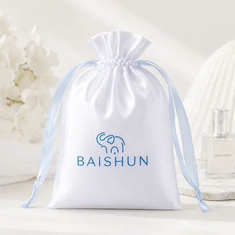 Satin-Look Drawstring Pouch