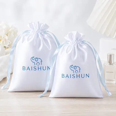 Satin-Look Drawstring Pouch — product gallery view