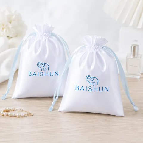 Satin-Look Drawstring Pouch — product gallery view