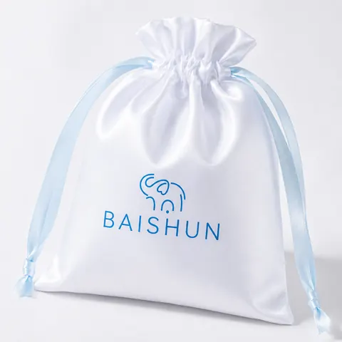 Satin-Look Drawstring Pouch — product gallery view