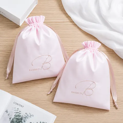 Satin-Look Drawstring Pouch — product gallery view