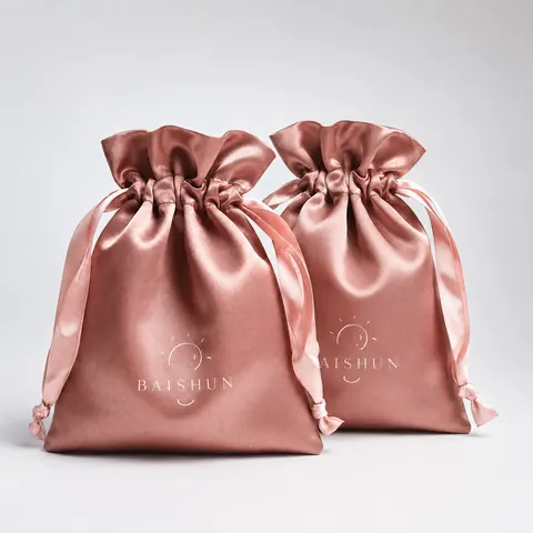Satin-Look Drawstring Pouch — product gallery view
