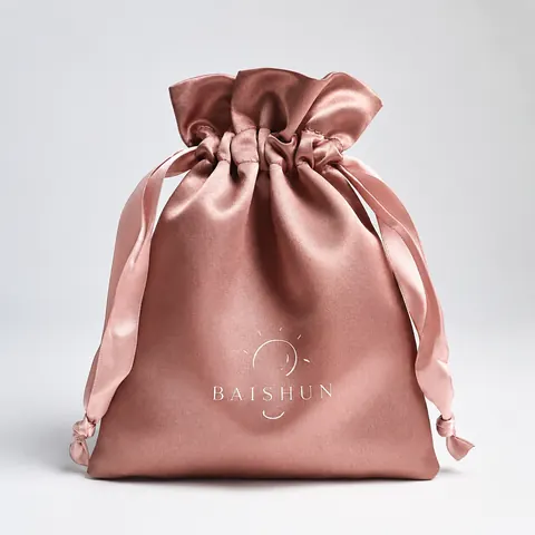 Satin-Look Drawstring Pouch — product gallery view