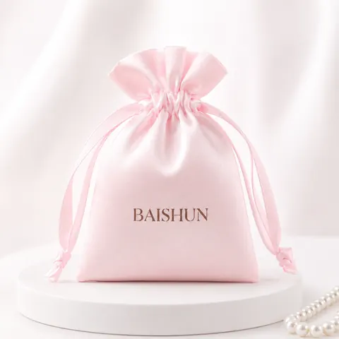 Satin-Look Drawstring Pouch