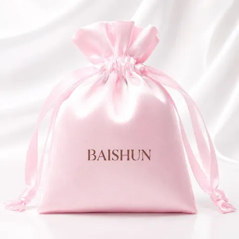 Satin-Look Drawstring Pouch — product gallery view