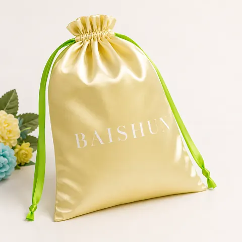 Satin-Look Drawstring Pouch — product gallery view