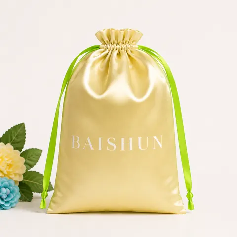Satin-Look Drawstring Pouch — product gallery view