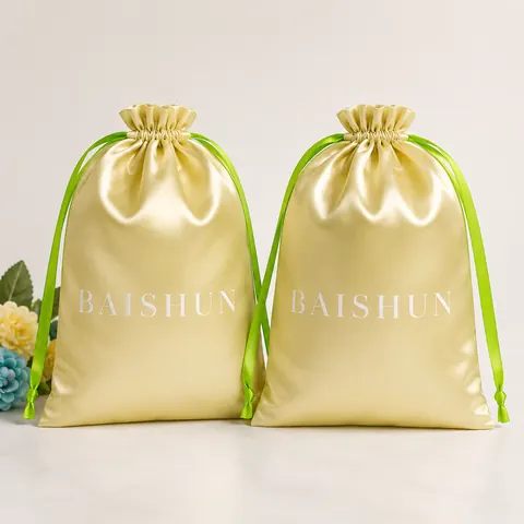 Satin-Look Drawstring Pouch — product gallery view