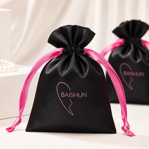 Satin-Look Drawstring Pouch