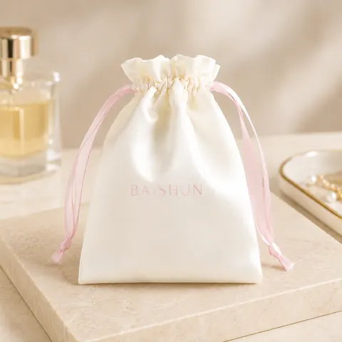 Satin-Look Drawstring Pouch