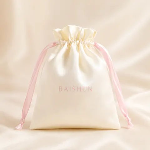 Satin-Look Drawstring Pouch — product gallery view