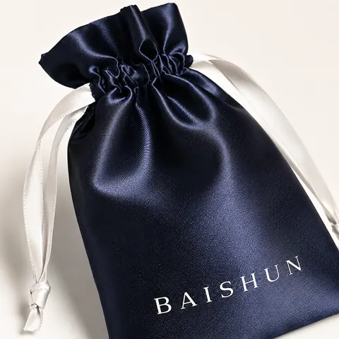 Satin-Look Drawstring Pouch