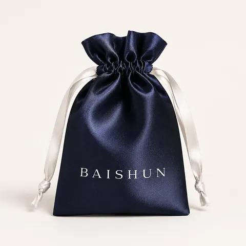 Satin-Look Drawstring Pouch — product gallery view