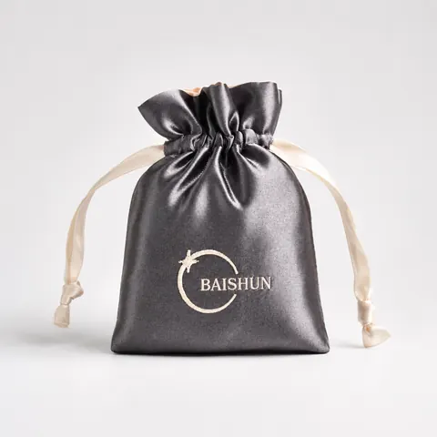 Satin-Look Drawstring Pouch — product gallery view