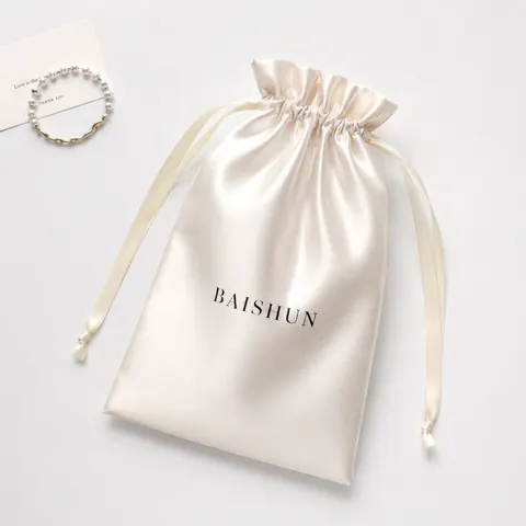 Satin-Look Drawstring Pouch — product gallery view