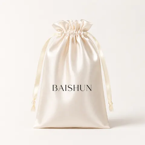 Satin-Look Drawstring Pouch — product gallery view