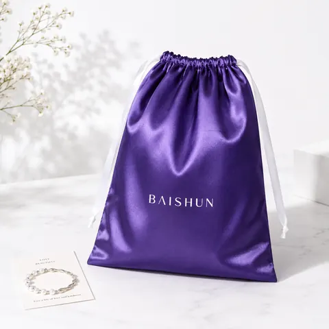Satin-Look Drawstring Pouch