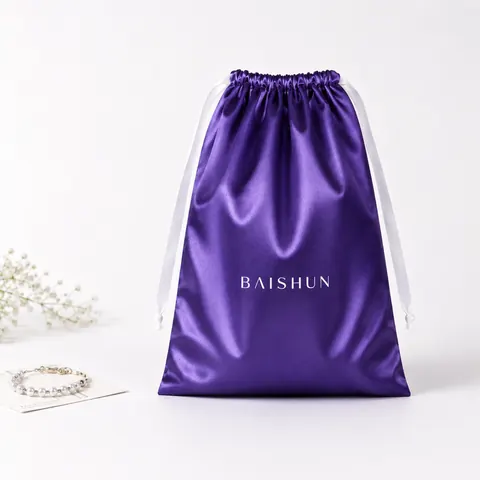 Satin-Look Drawstring Pouch — product gallery view