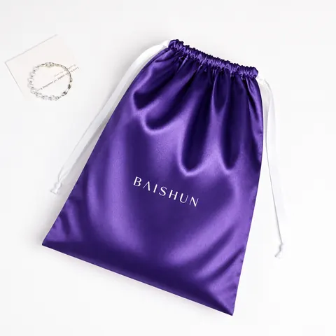 Satin-Look Drawstring Pouch — product gallery view