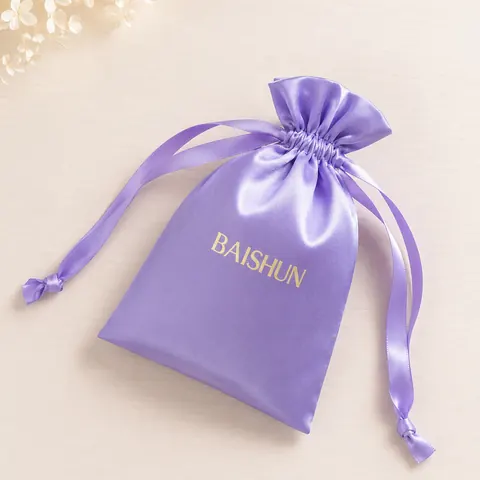 Satin-Look Drawstring Pouch — product gallery view