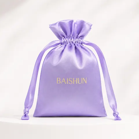Satin-Look Drawstring Pouch — product gallery view