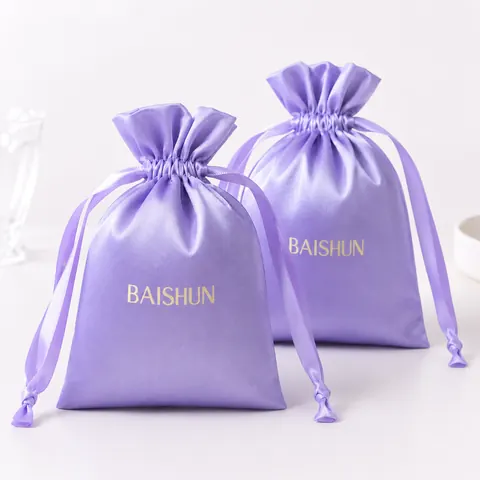 Satin-Look Drawstring Pouch — product gallery view