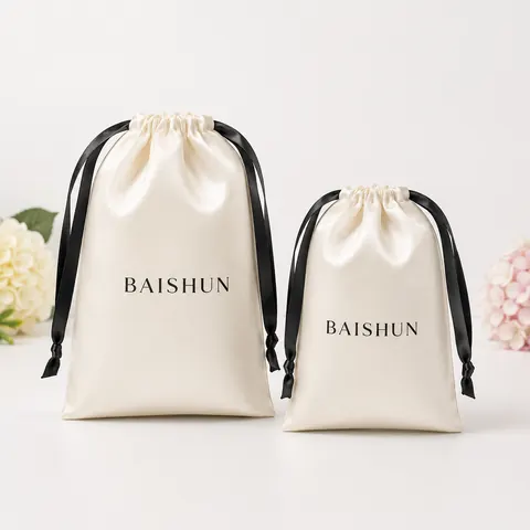 Satin-Look Drawstring Pouch