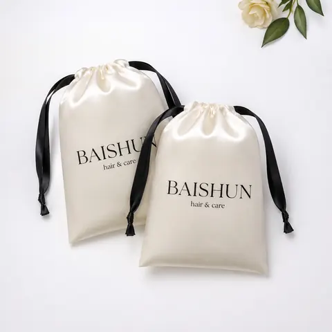 Satin-Look Drawstring Pouch — product gallery view