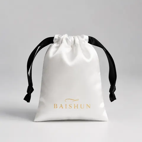 Satin-Look Drawstring Pouch — product gallery view