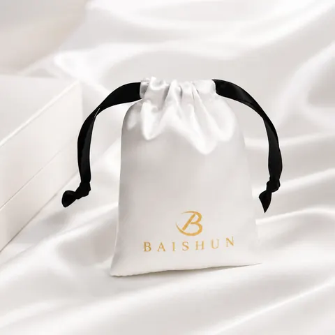 Satin-Look Drawstring Pouch — product gallery view