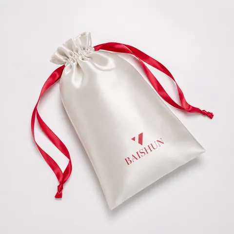 Satin-Look Drawstring Pouch — product gallery view