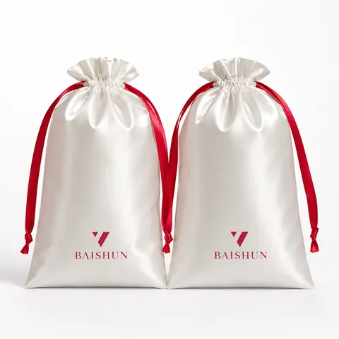 Satin-Look Drawstring Pouch — product gallery view