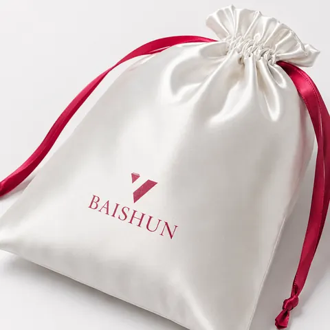 Satin-Look Drawstring Pouch — product gallery view