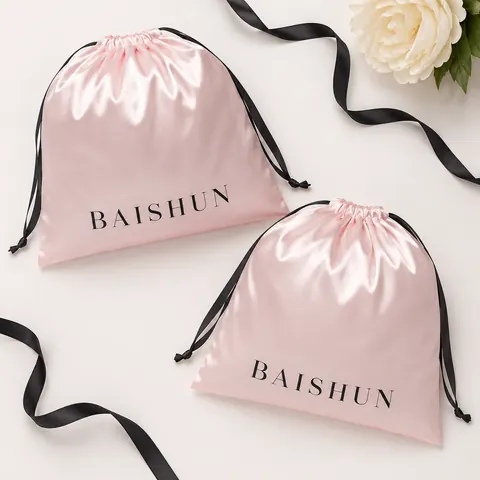 Satin-Look Drawstring Pouch — product gallery view