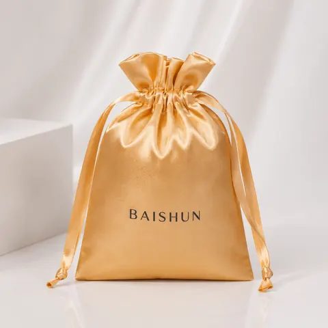 Satin-Look Drawstring Pouch — product gallery view