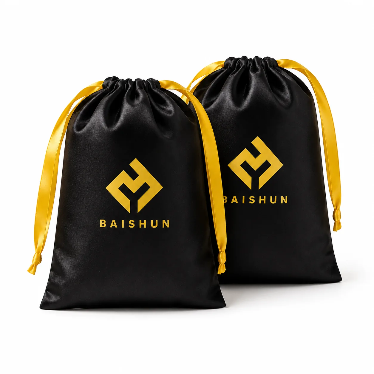 Satin-Look Drawstring Pouch — main product view
