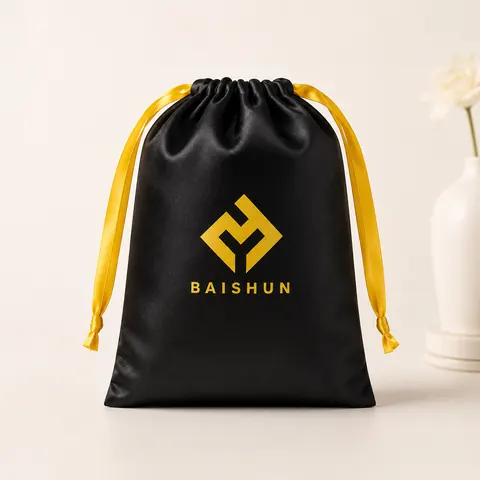 Satin-Look Drawstring Pouch — product gallery view