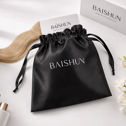 Satin-Look Drawstring Pouch