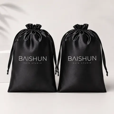 Satin-Look Drawstring Pouch — product gallery view
