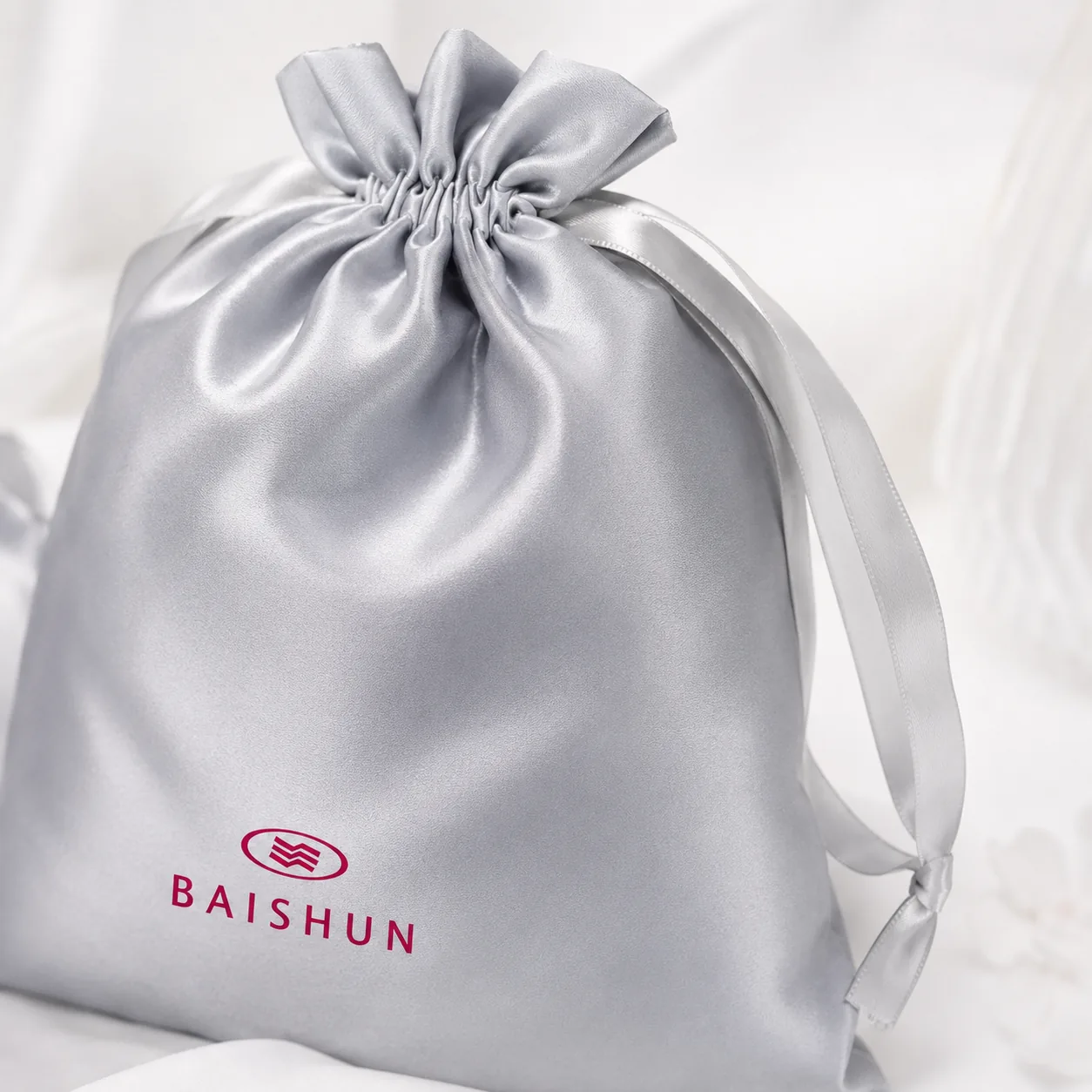 Satin-Look Drawstring Pouch — main product view