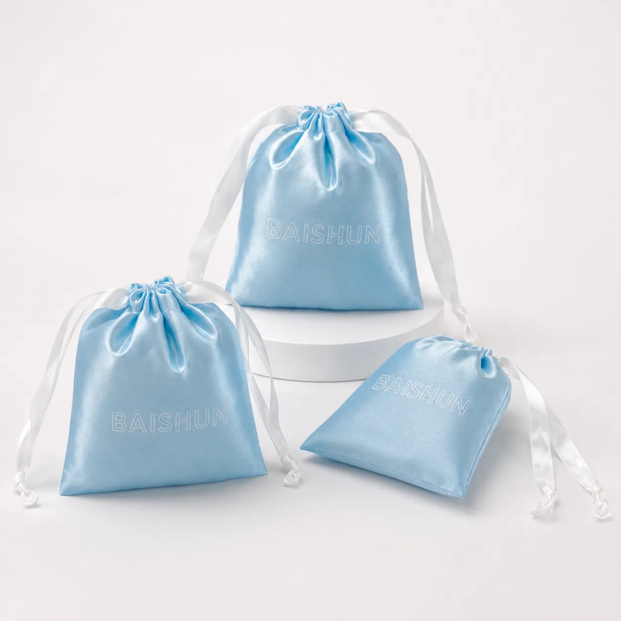 Satin-Look Drawstring Pouch — main product view