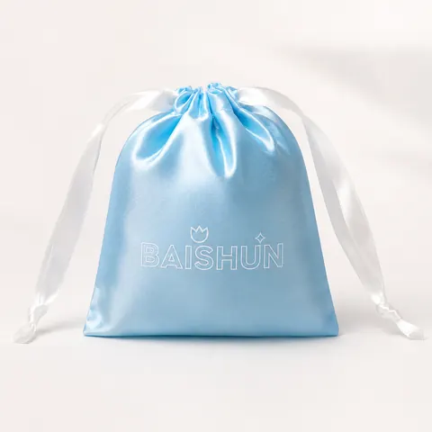 Satin-Look Drawstring Pouch — product gallery view