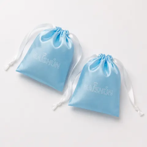 Satin-Look Drawstring Pouch — product gallery view
