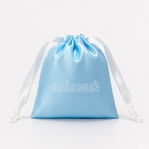 Satin-Look Drawstring Pouch — product gallery view