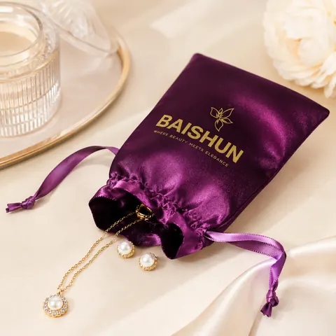 Satin-Look Drawstring Pouch